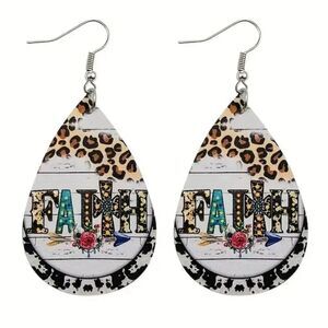 👋 Faith Graphic Earrings | Mix And Match 3/$20
